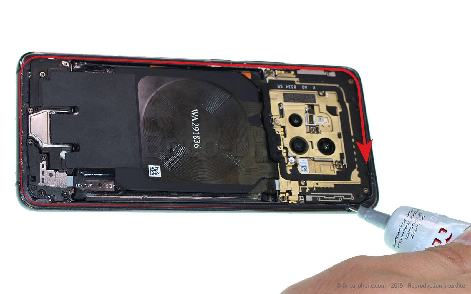 Changement de coque arrière sur Mate 20 Pro photo 1