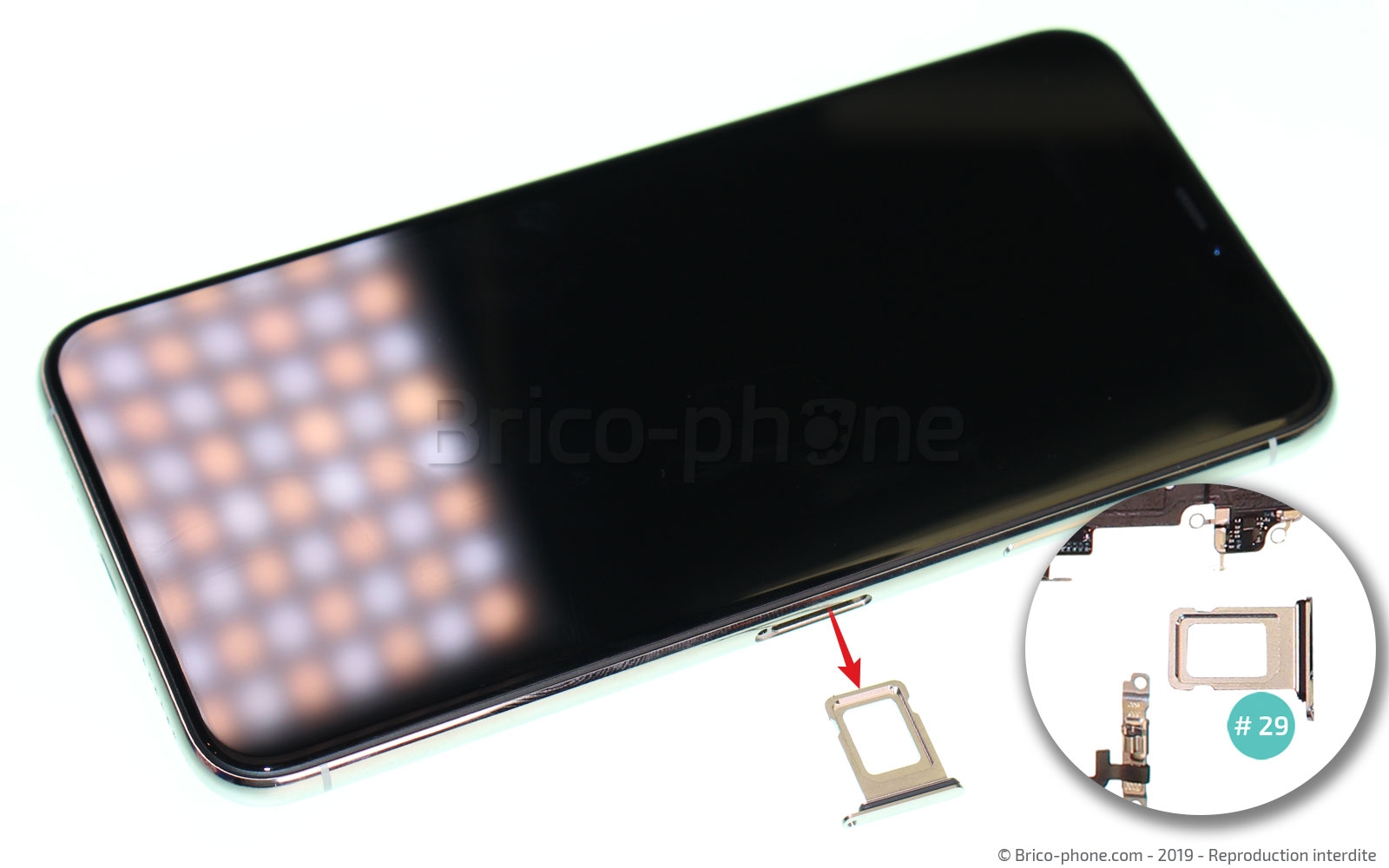 Remplacer l'écran (vitre et OLED)  sur iPhone 11 Pro Max photo 4