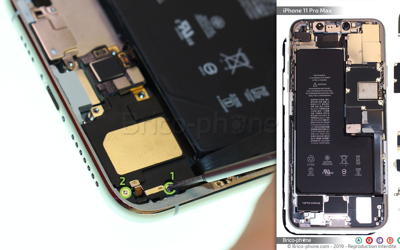 Remplacer le connecteur de charge  sur iPhone 11 Pro Max photo 2