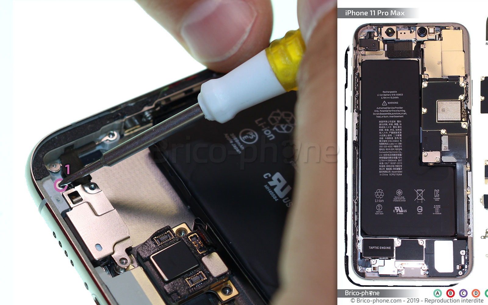 Remplacer le connecteur de charge  sur iPhone 11 Pro Max photo 1