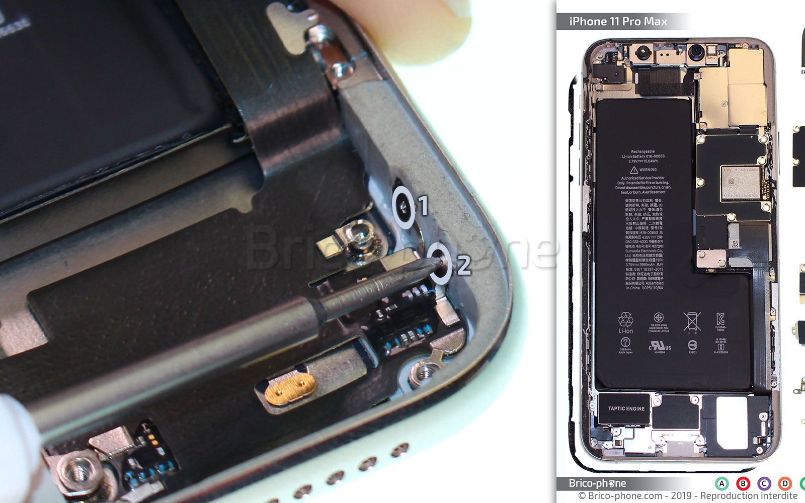 Remplacer le connecteur de charge  sur iPhone 11 Pro Max photo 3