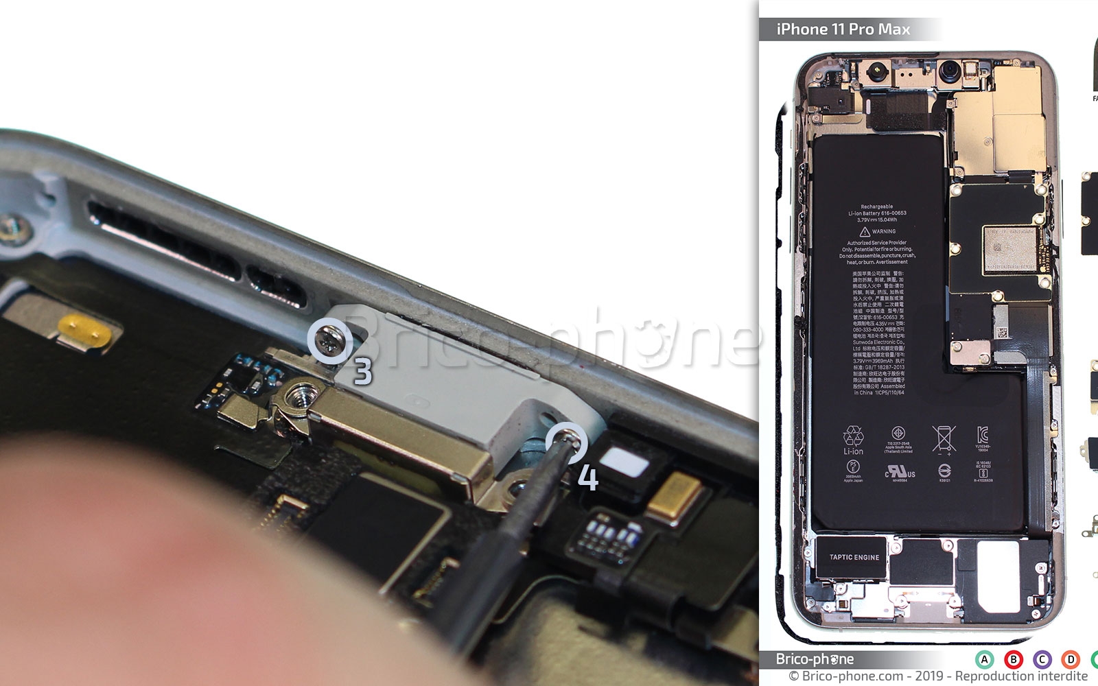 Remplacer le connecteur de charge  sur iPhone 11 Pro Max photo 4