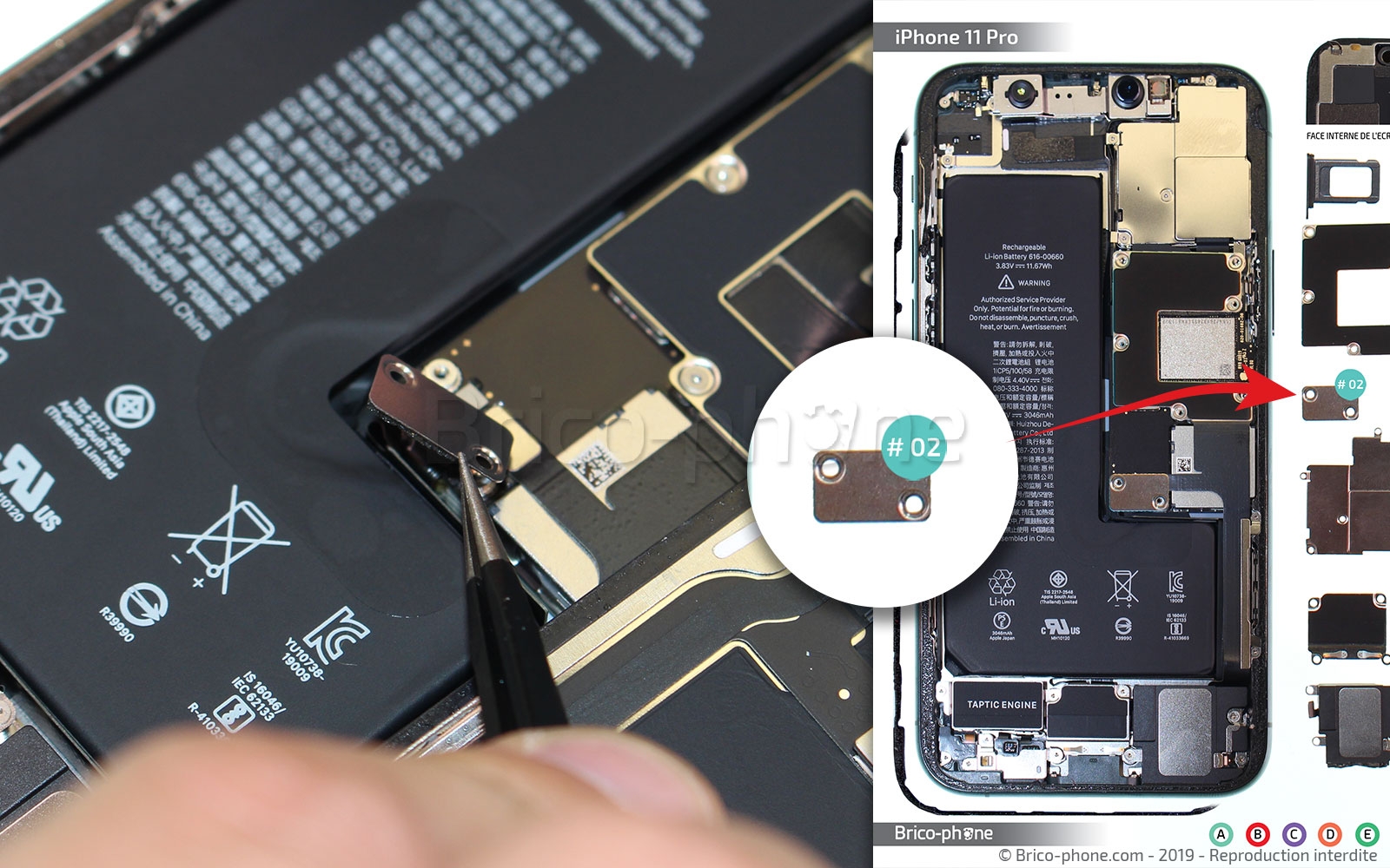 Changement du connecteur de charge sur iPhone 11 Pro photo 2