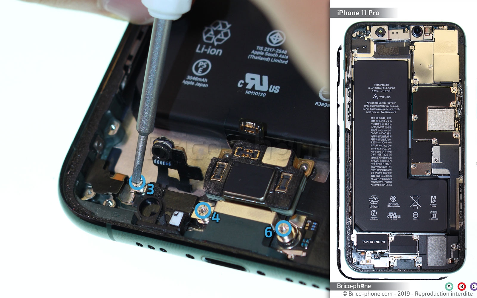 Changement du connecteur de charge sur iPhone 11 Pro photo 1