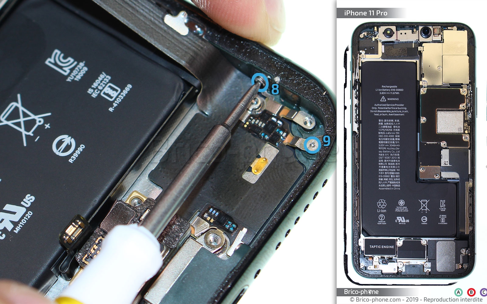 Changement du connecteur de charge sur iPhone 11 Pro photo 3