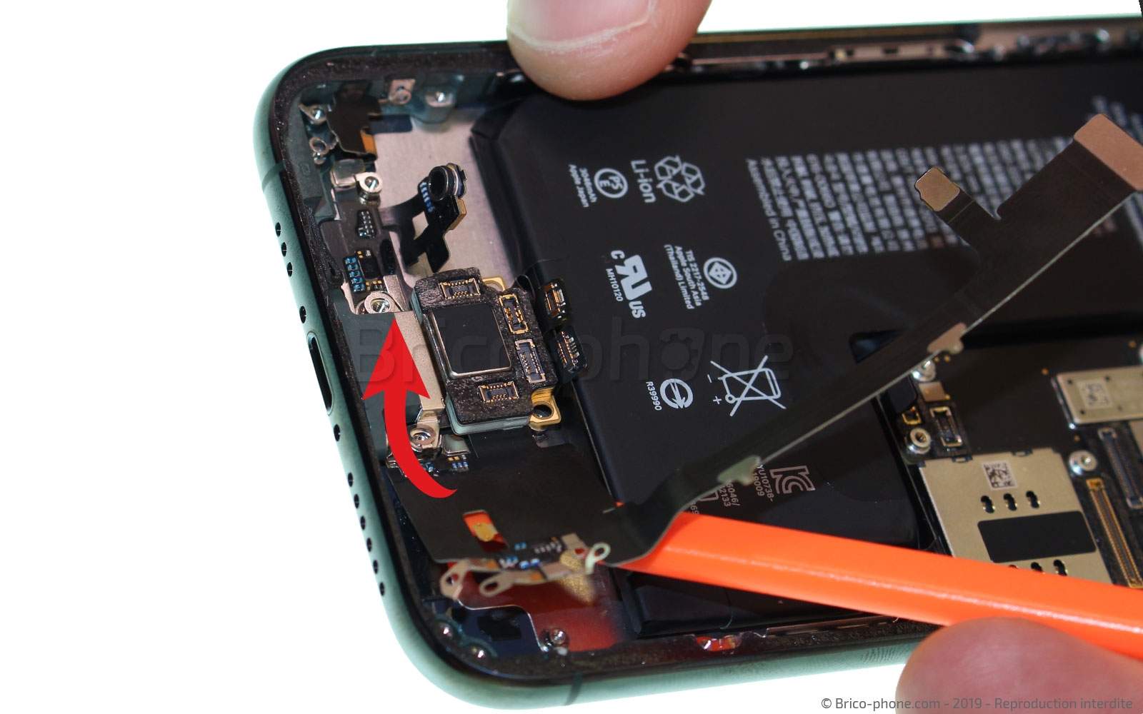 Connecteur De Charge Pour IPhone 11 Noir - Neuf, Compatible IPhone 6 Et Plus