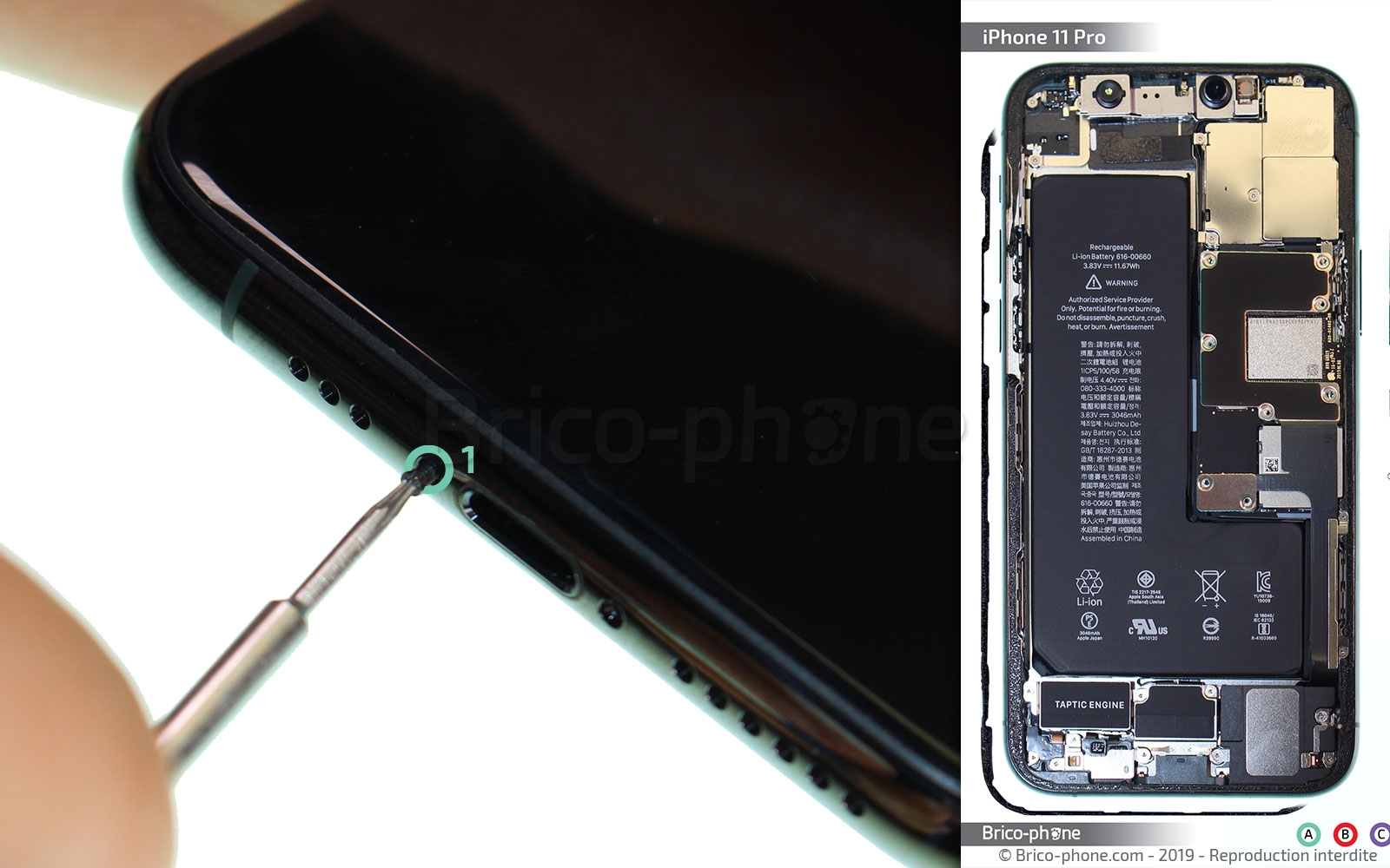 Changement de la triple caméra arrière sur iPhone 11 Pro photo 2