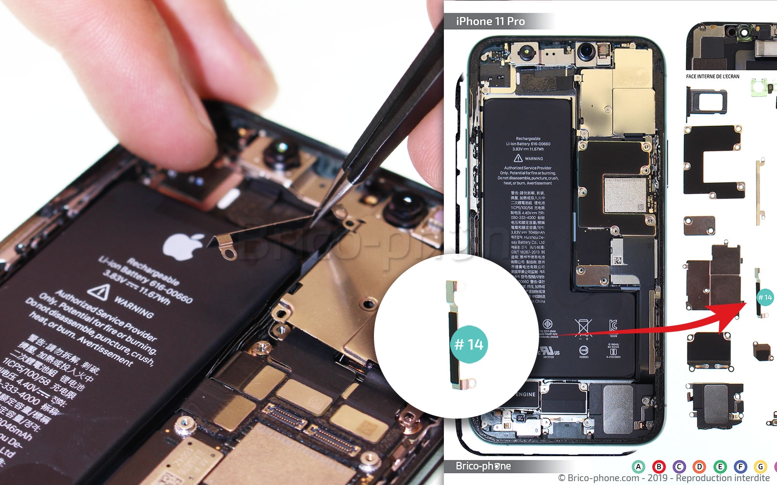 Changement de la triple caméra arrière sur iPhone 11 Pro photo 2