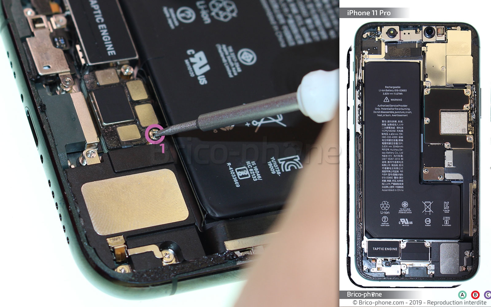 Changement du haut-parleur externe sur iPhone 11 Pro photo 2