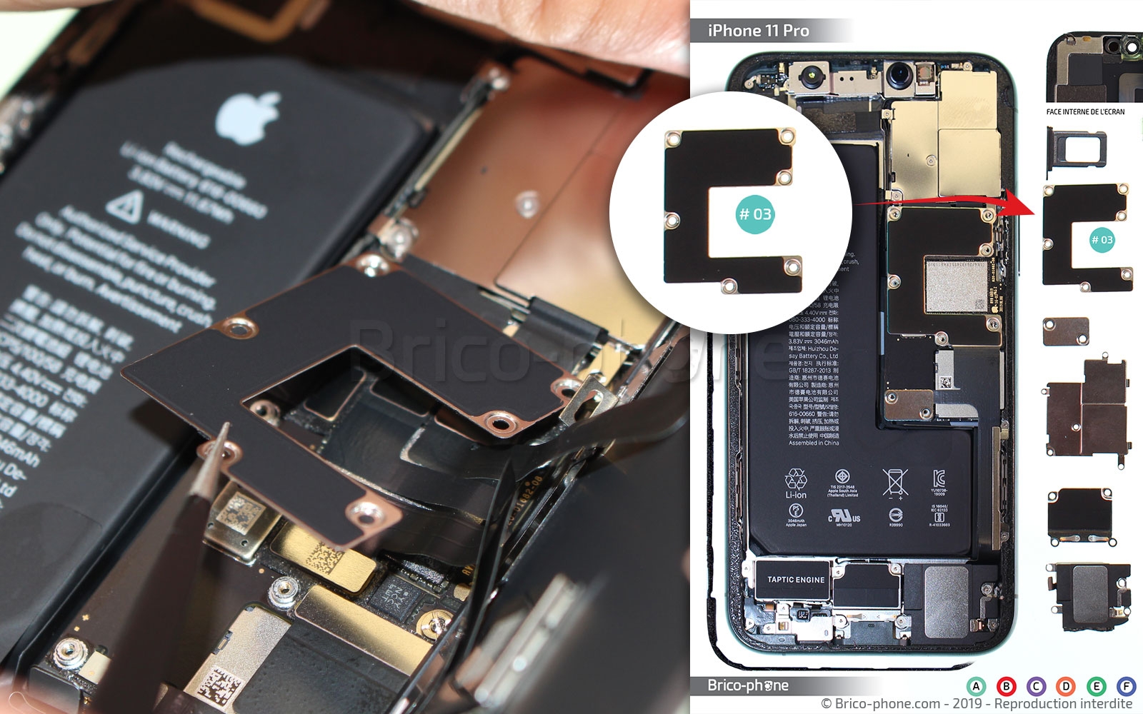 Changement du vibreur Taptic Engine sur iPhone 11 Pro photo 2