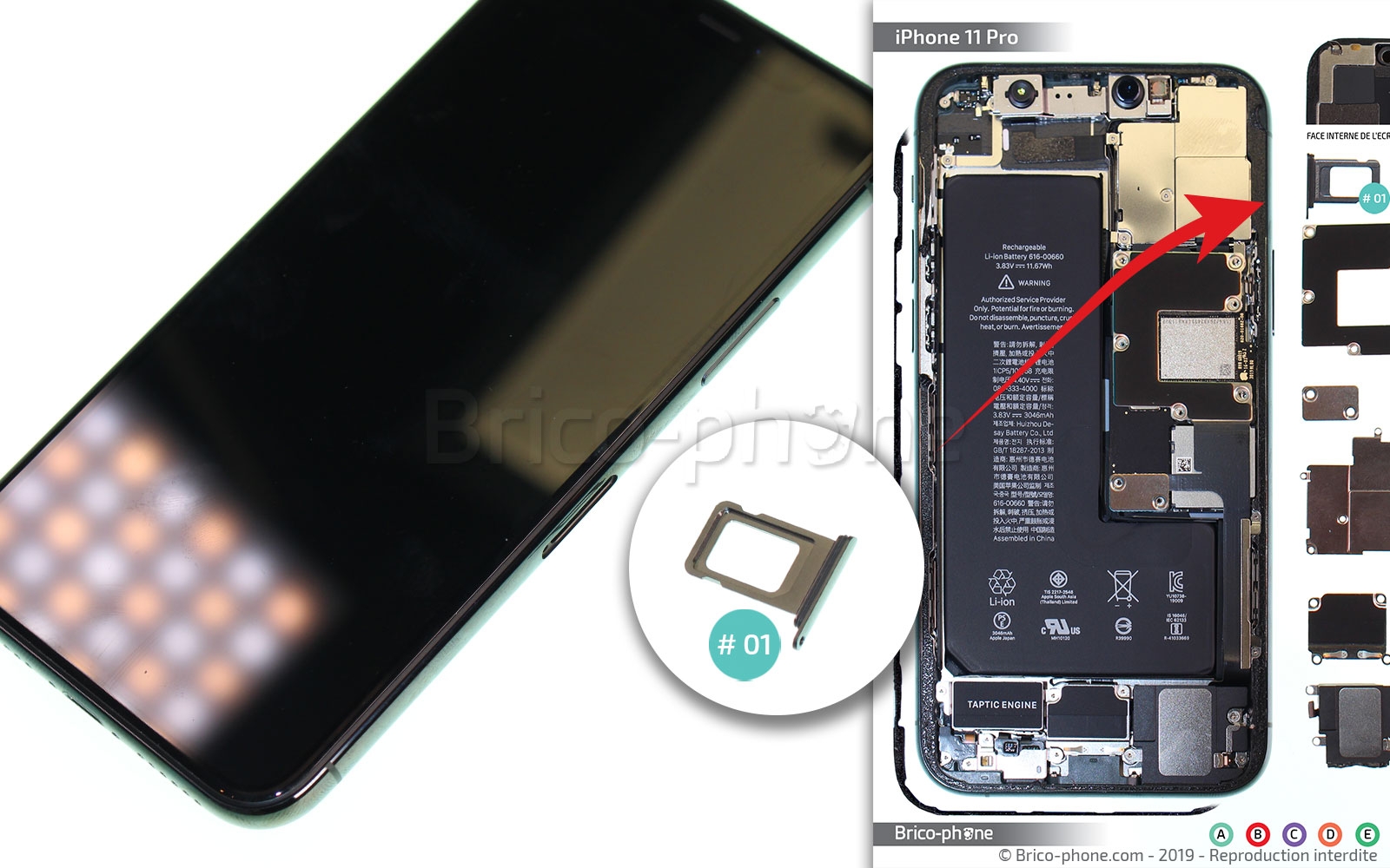 Changement du vibreur Taptic Engine sur iPhone 11 Pro photo 3