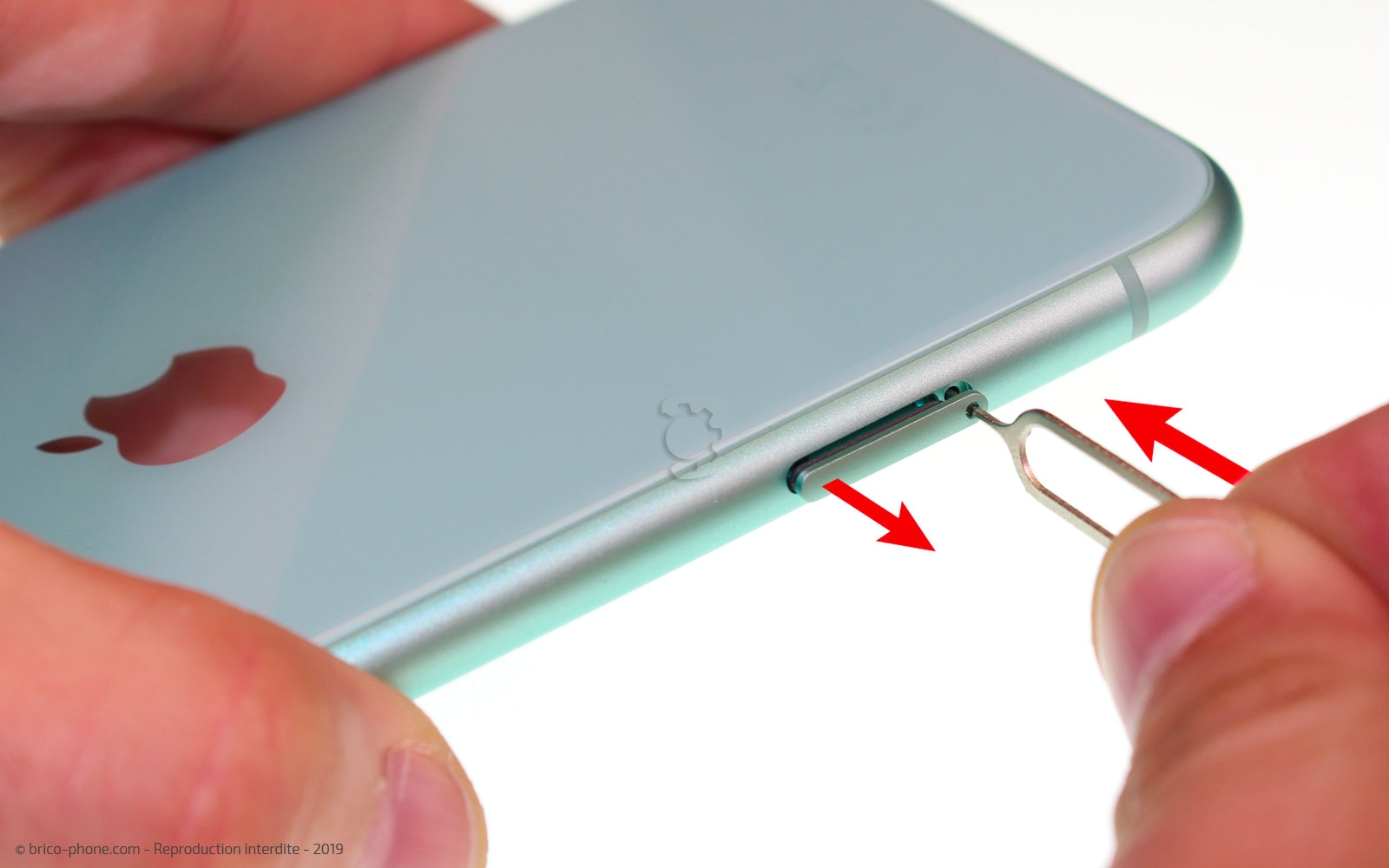 Changement du lecteur SIM sur iPhone 11 photo 3