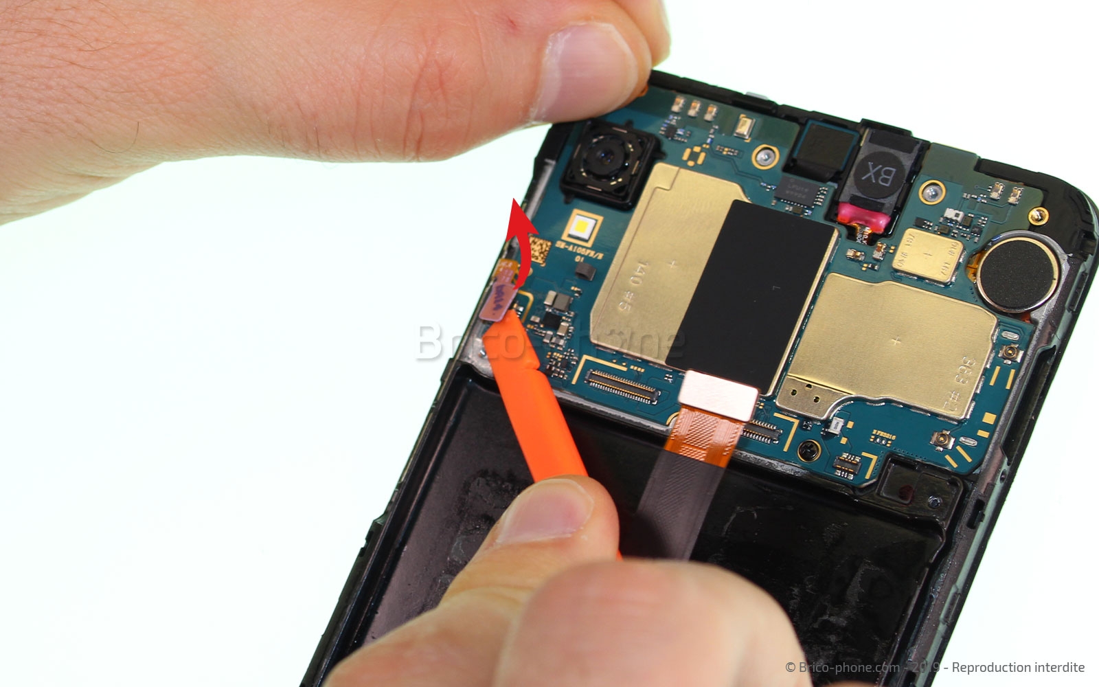 Changement du bloc écran pré-monté sur châssis sur Galaxy A10 photo 1