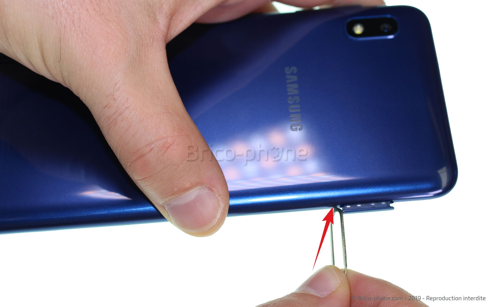 Changement du bloc écran pré-monté sur châssis sur Galaxy A10 photo 1