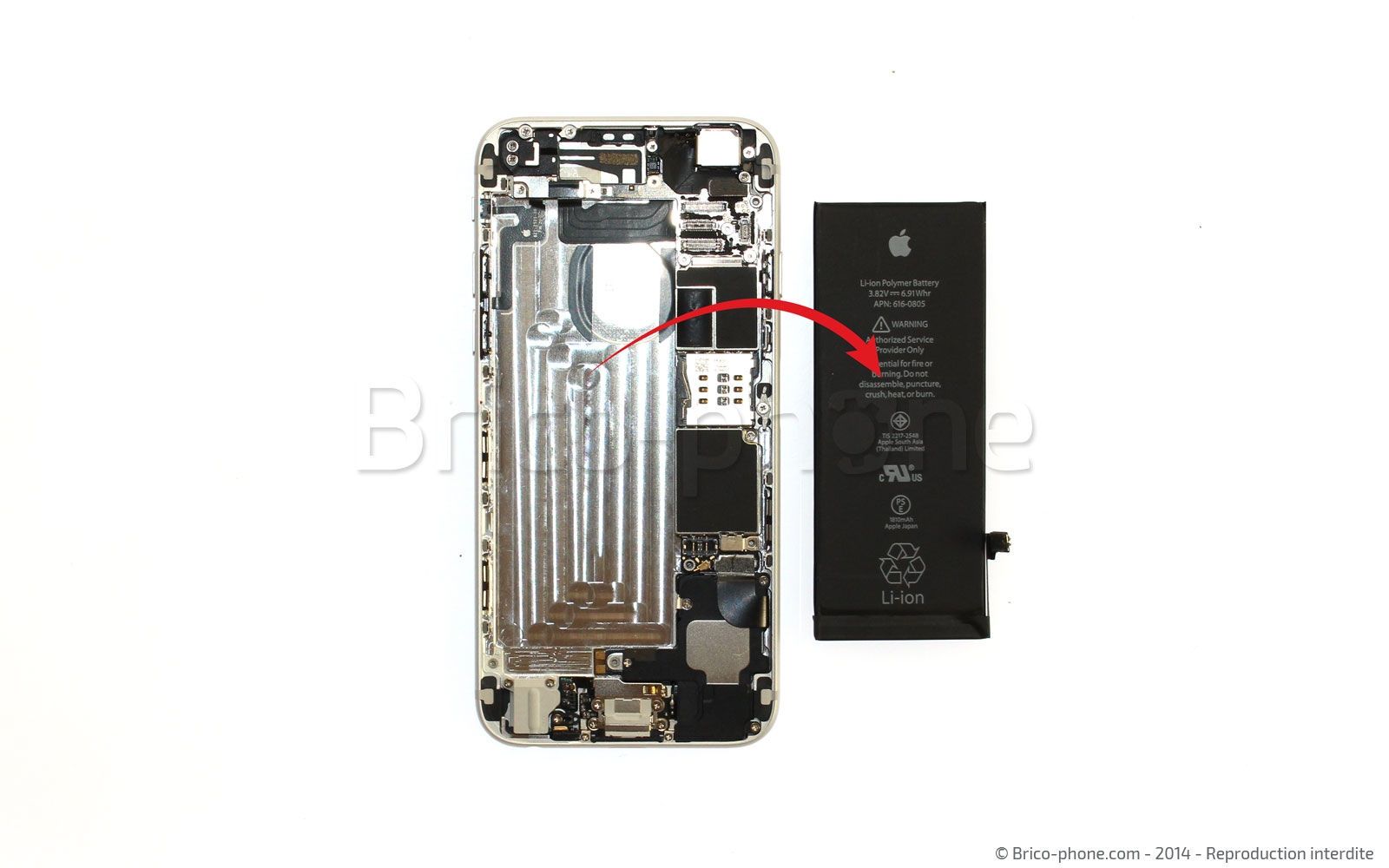 Changement de nappe volume et vibreur sur iPhone 6 photo 2