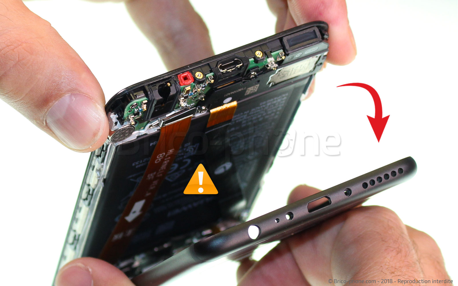 Changement du connecteur de charge sur Mate 10 Lite photo 2