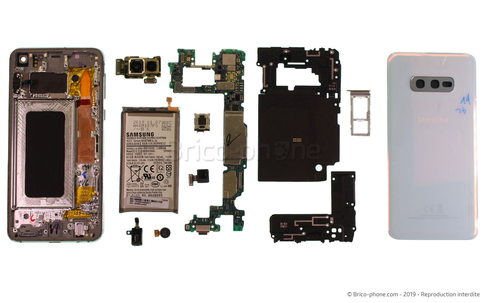 Démontage complet sur Galaxy S10e photo 1