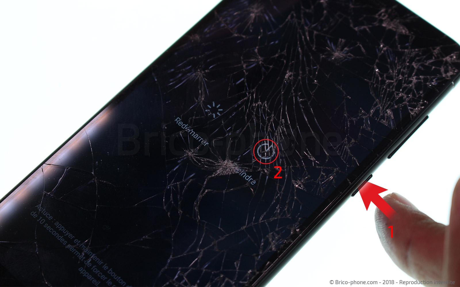 Changement d'écran (vitre+LCD+batterie) sur P Smart 2018 photo 1