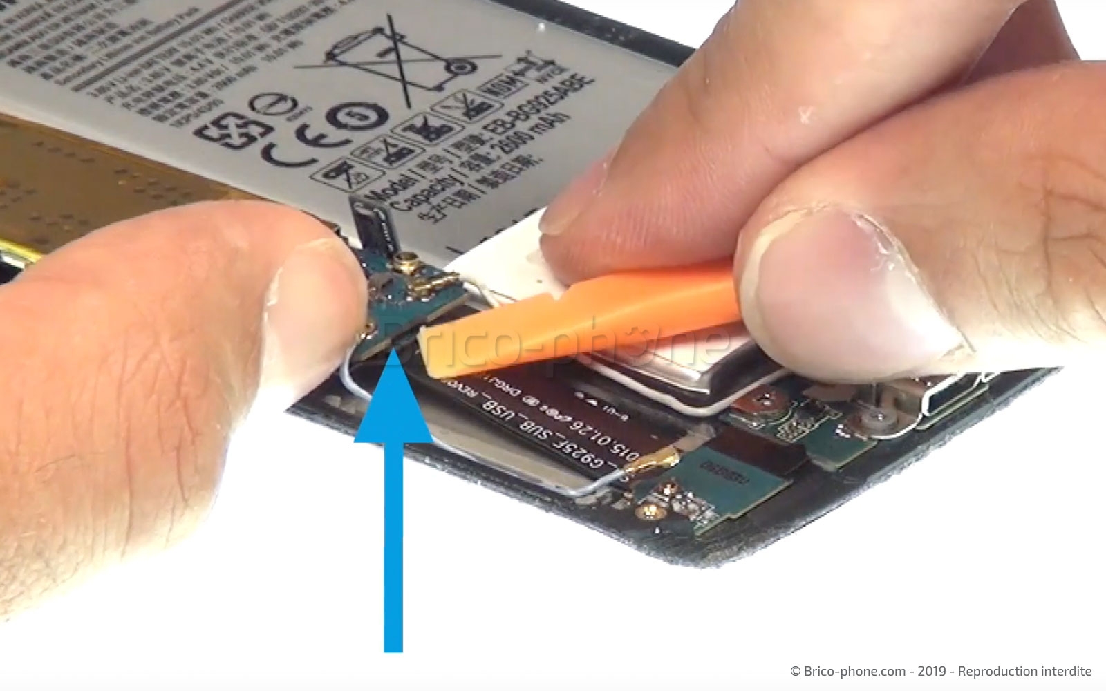 Tutoriel photos pour remplacer le connecteur de charge du Samsung