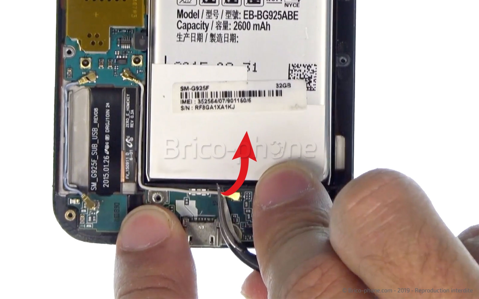 Changement du connecteur de charge et prise jack sur Galaxy S6 Edge photo 1