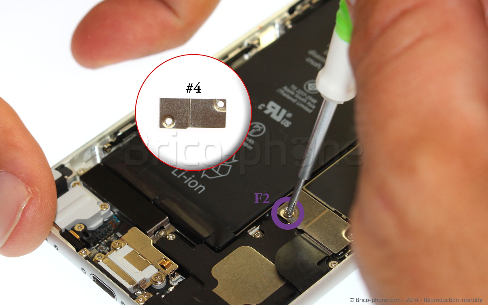 Changement de nappe bouton Power et flash sur iPhone 6 photo 2