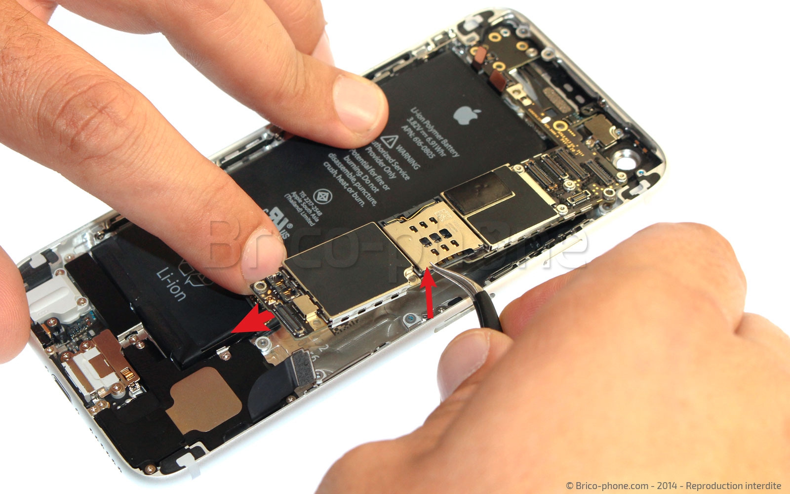 Changement de nappe bouton Power et flash sur iPhone 6 photo 3