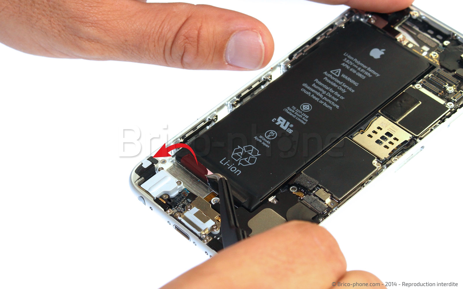 Changement de nappe bouton Power et flash sur iPhone 6 photo 1