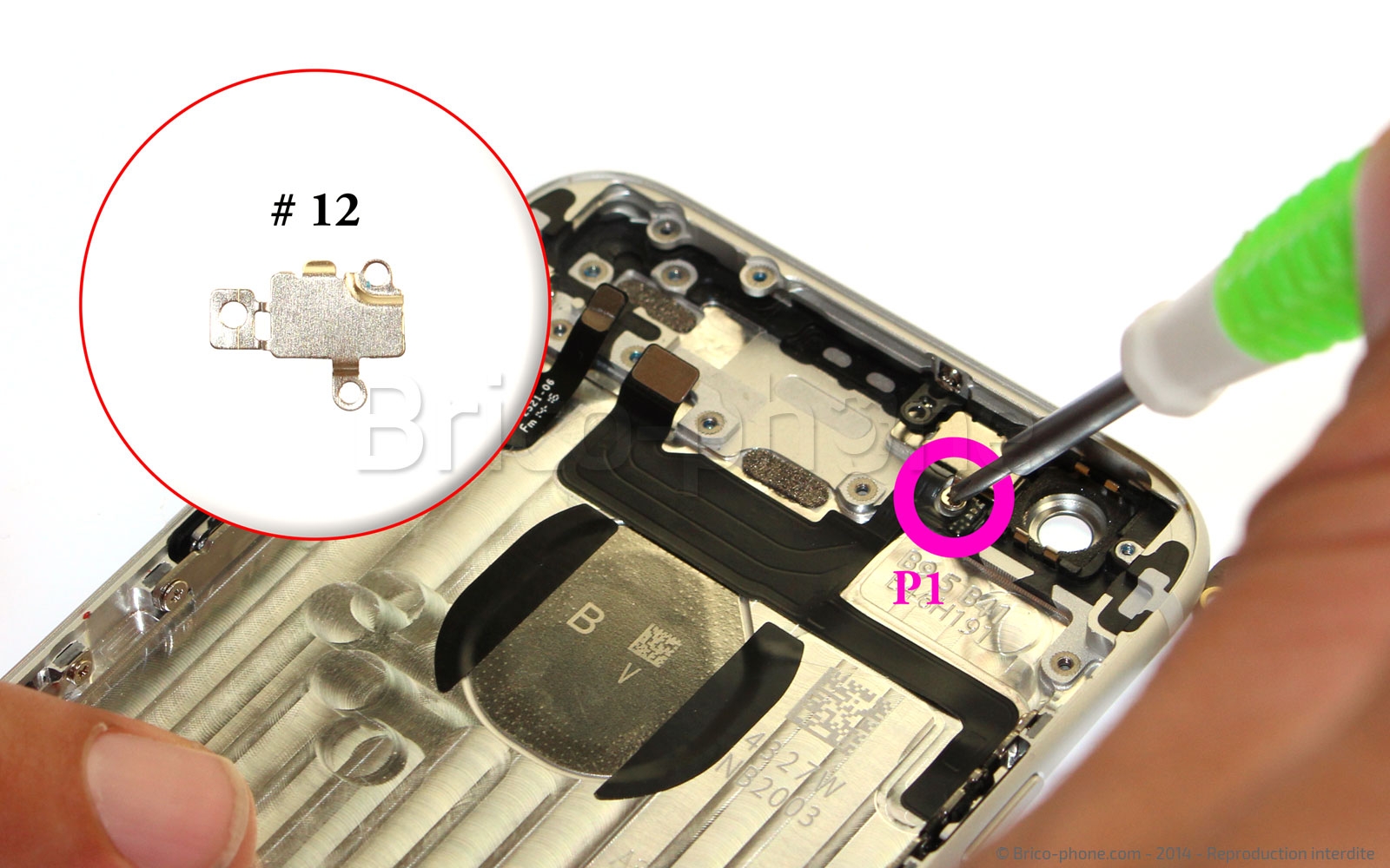 Changement de nappe bouton Power et flash sur iPhone 6 photo 2