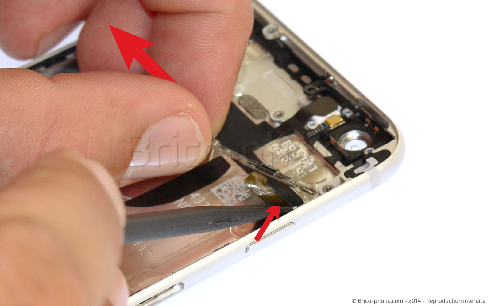 Changement de nappe bouton Power et flash sur iPhone 6 photo 2