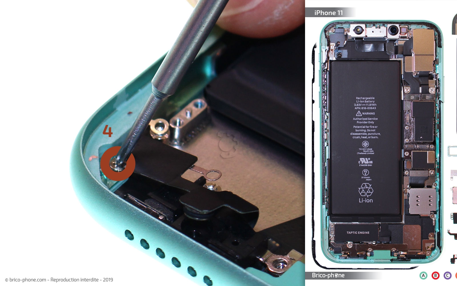 Remplacer le connecteur de charge sur iPhone 11 photo 3