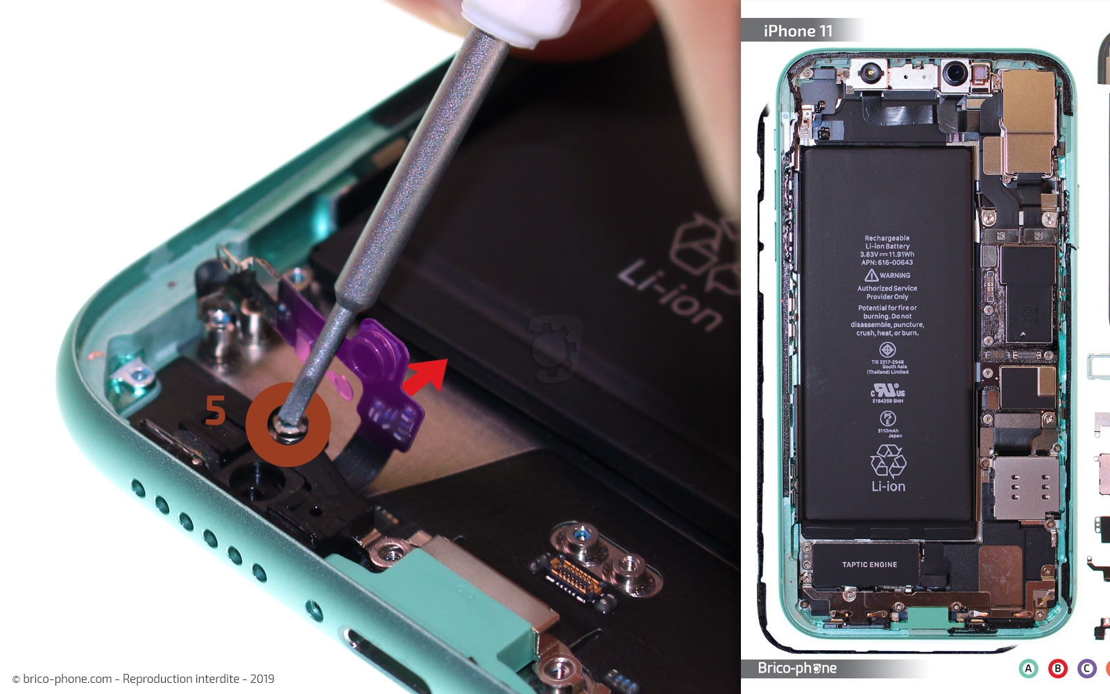 Remplacer le connecteur de charge sur iPhone 11 photo 4