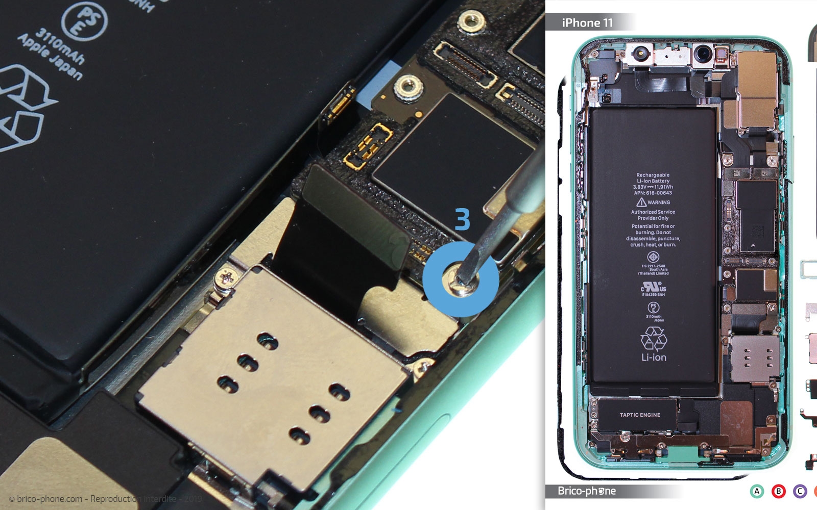 Remplacer le connecteur de charge sur iPhone 11 photo 3