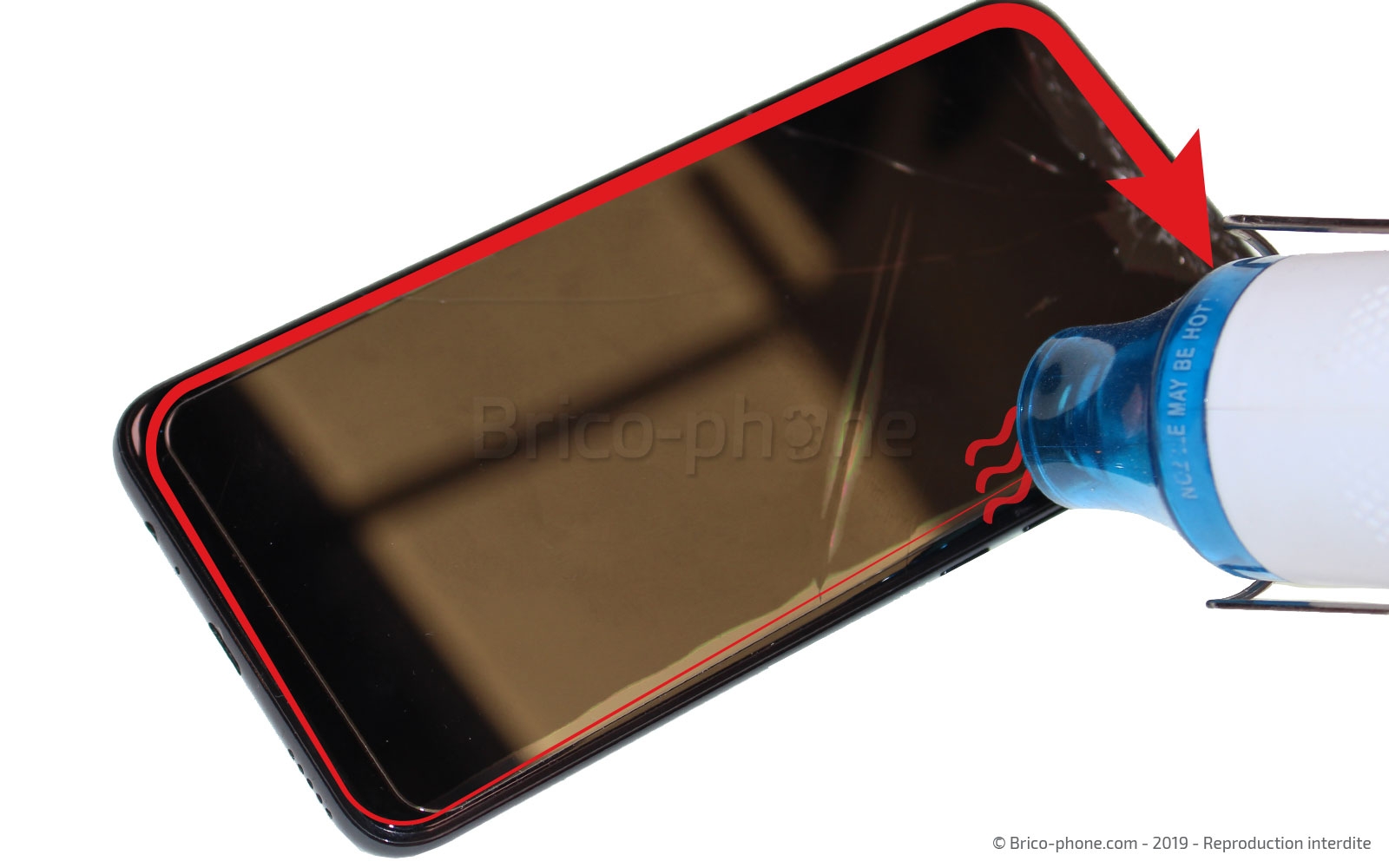 Changement d'écran (vitre et LCD) sur P Smart Z photo 3