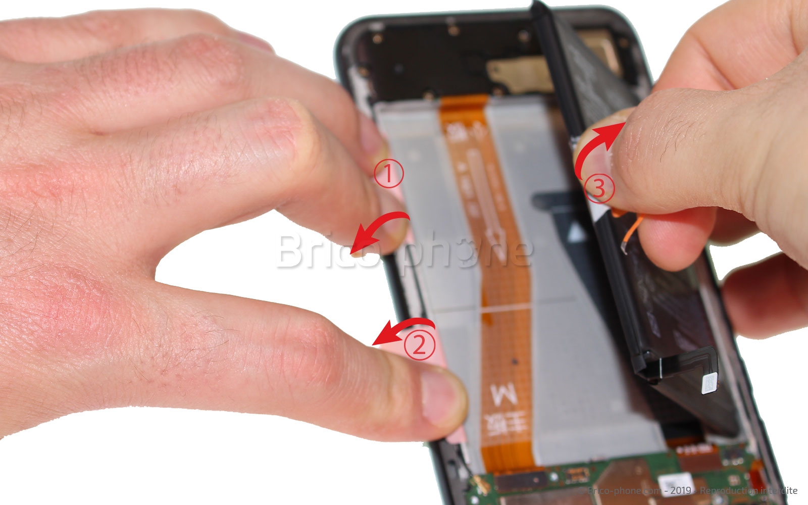 Changement d'écran (vitre et LCD) sur P Smart Z photo 3