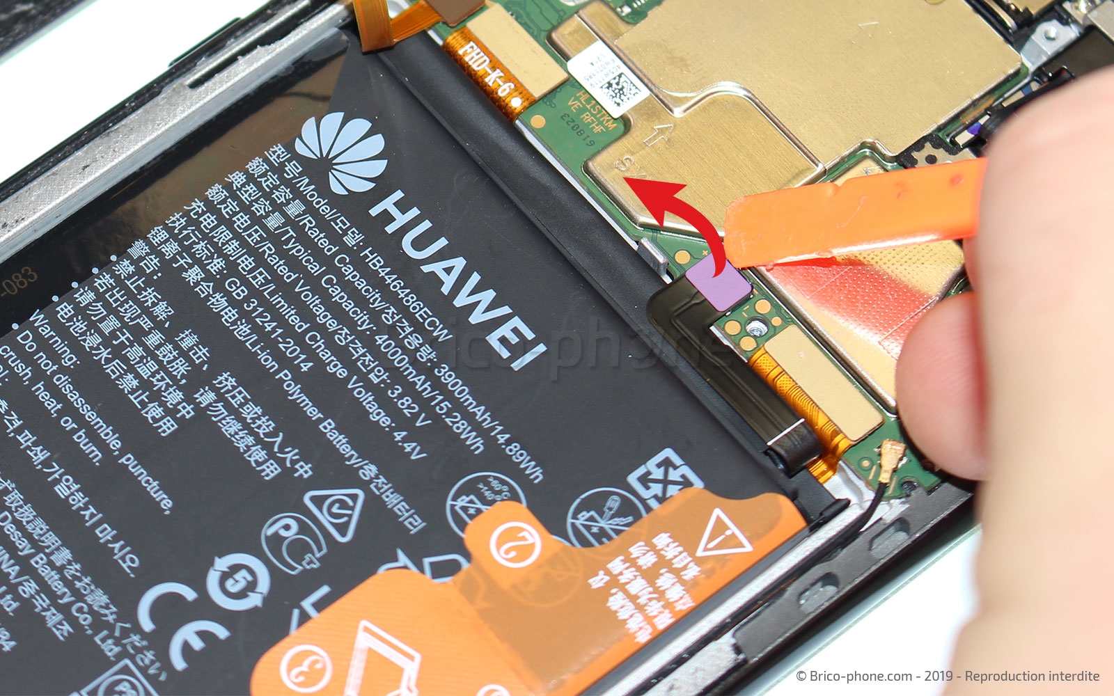 Changement d'écran (vitre et LCD) sur P Smart Z photo 1