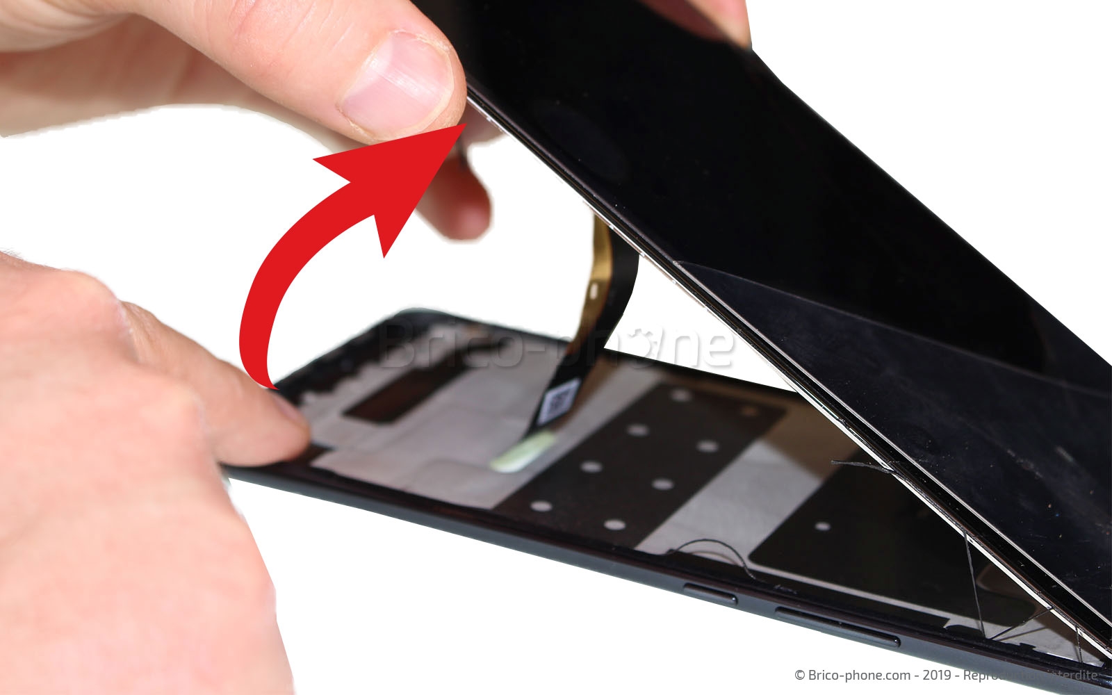 Changement d'écran (vitre et LCD) sur P Smart Z photo 2