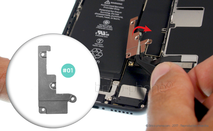 Changement de nappe caméra avant Facetime sur iPhone 8 photo 3