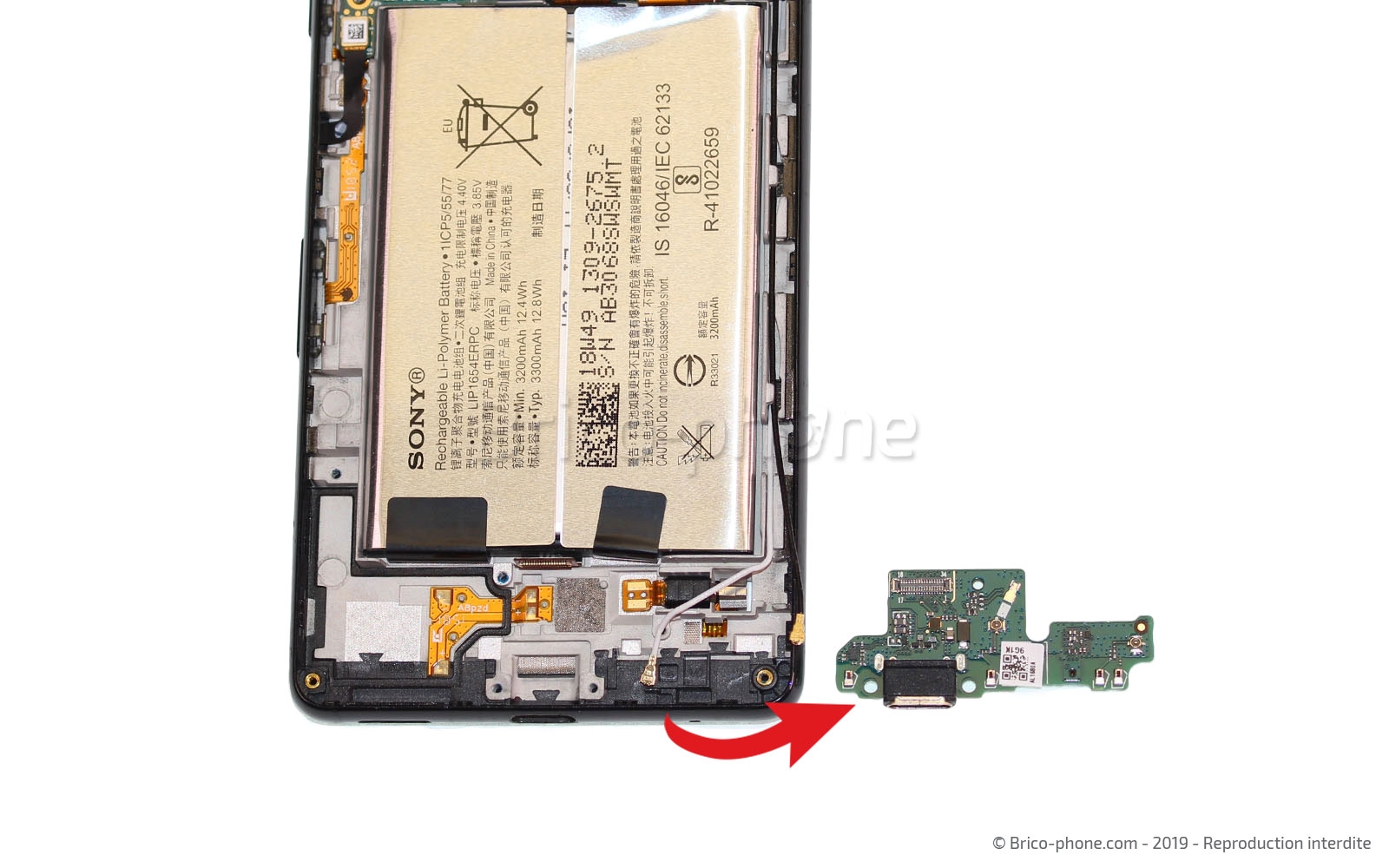Changement du connecteur de charge sur Xperia L3 - L3 Dual photo 4
