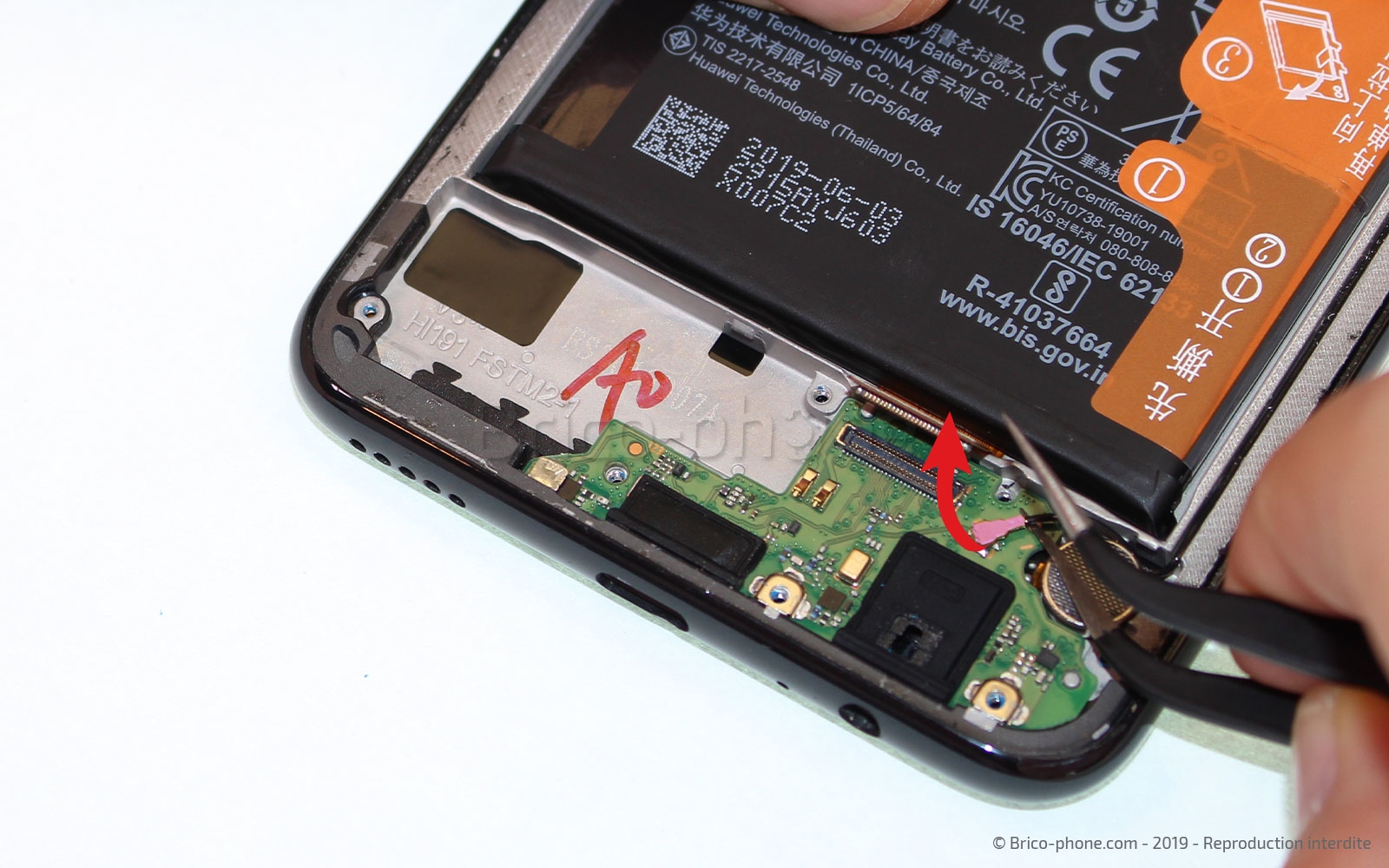 Changement du connecteur de charge sur P Smart Z photo 2