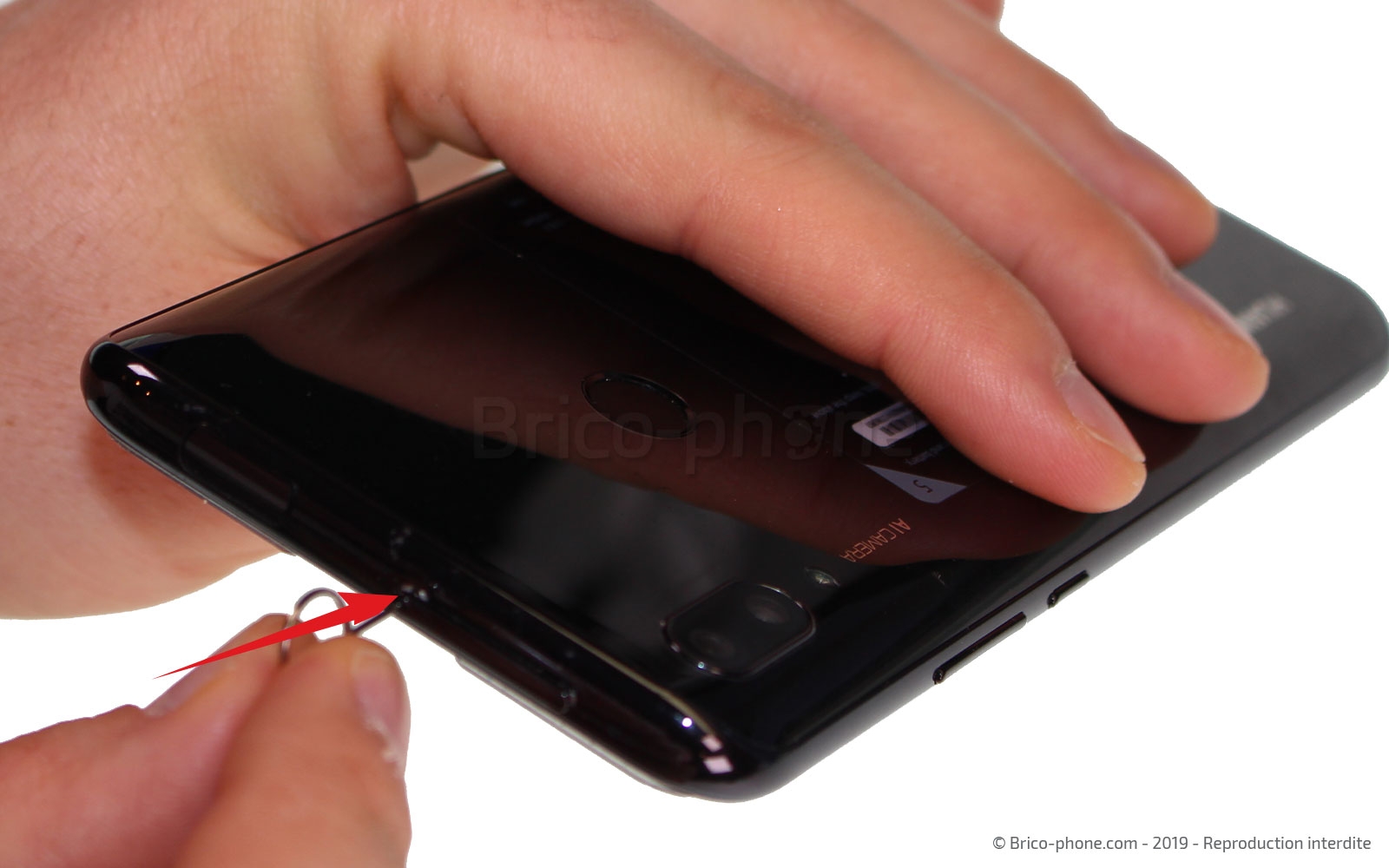 Changement du bloc écran complet avec batterie sur P Smart Z photo 1