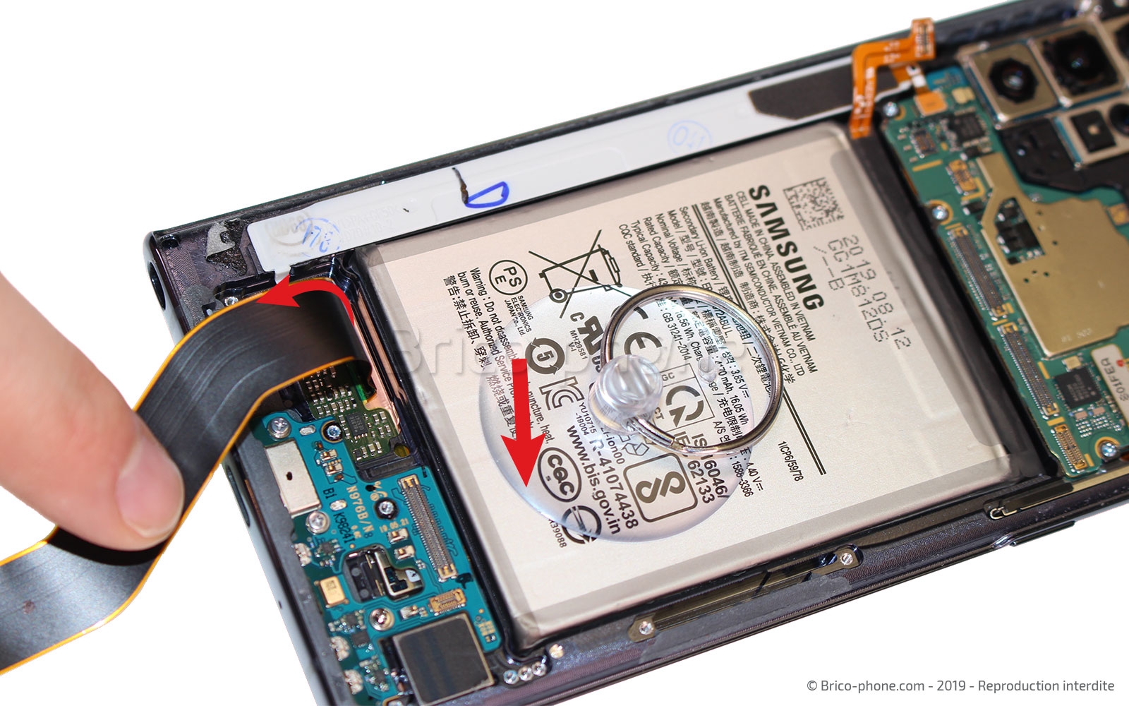 Changement de batterie sur Galaxy Note 10 Plus photo 3