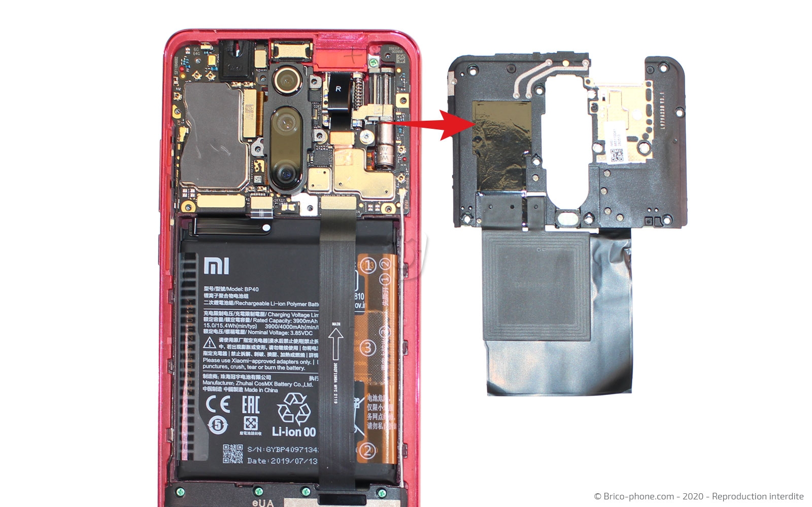 Démontage complet sur Mi 9T - Mi 9T Pro photo 3