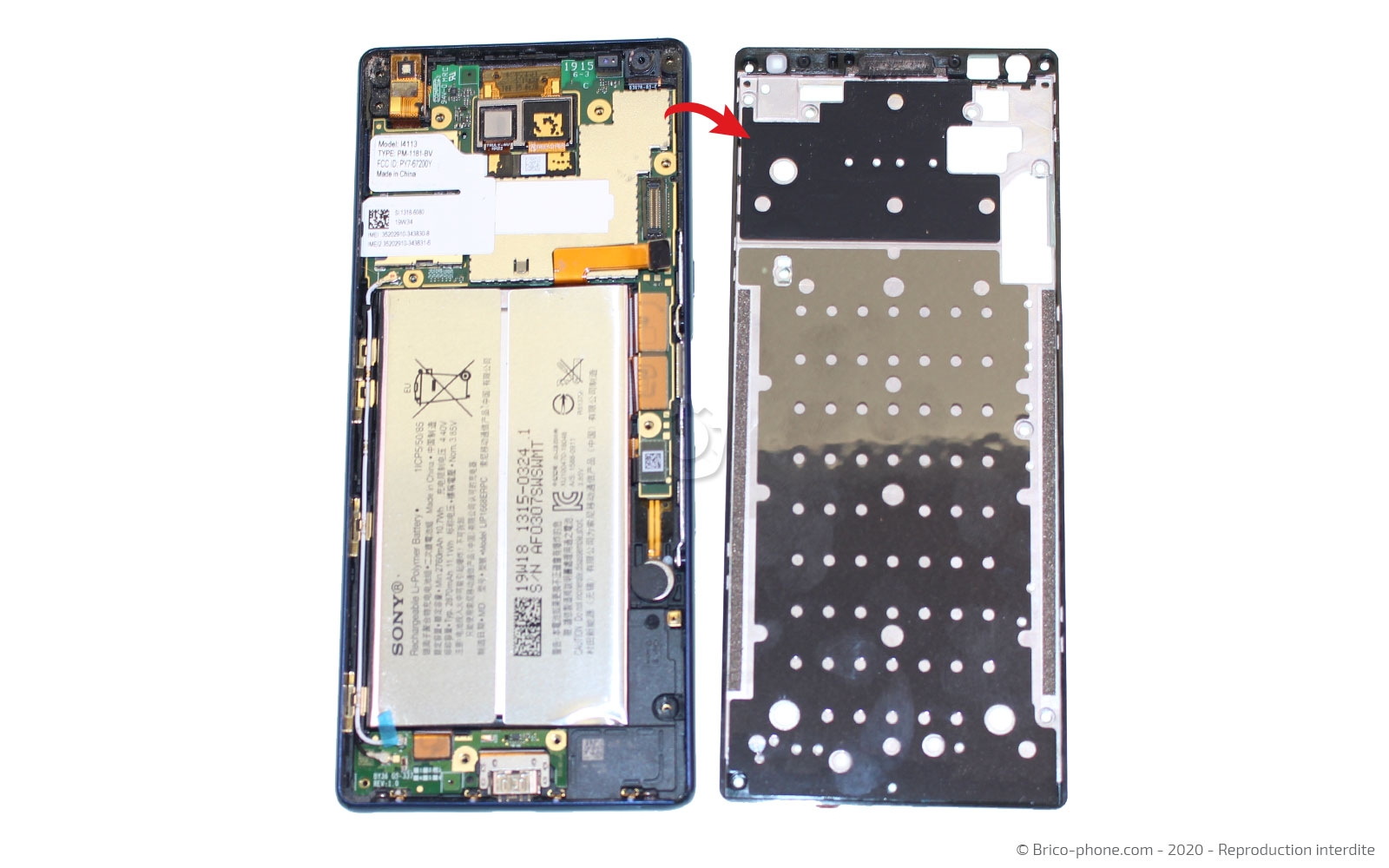 Changement de la coque arrière sur Xperia 10 photo 3