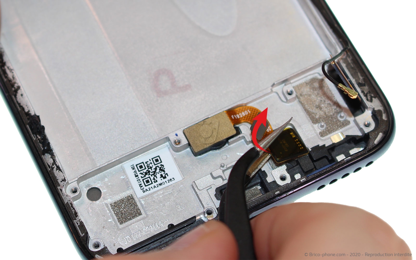 Changement du bloc écran avec châssis sur Mi A3 photo 2