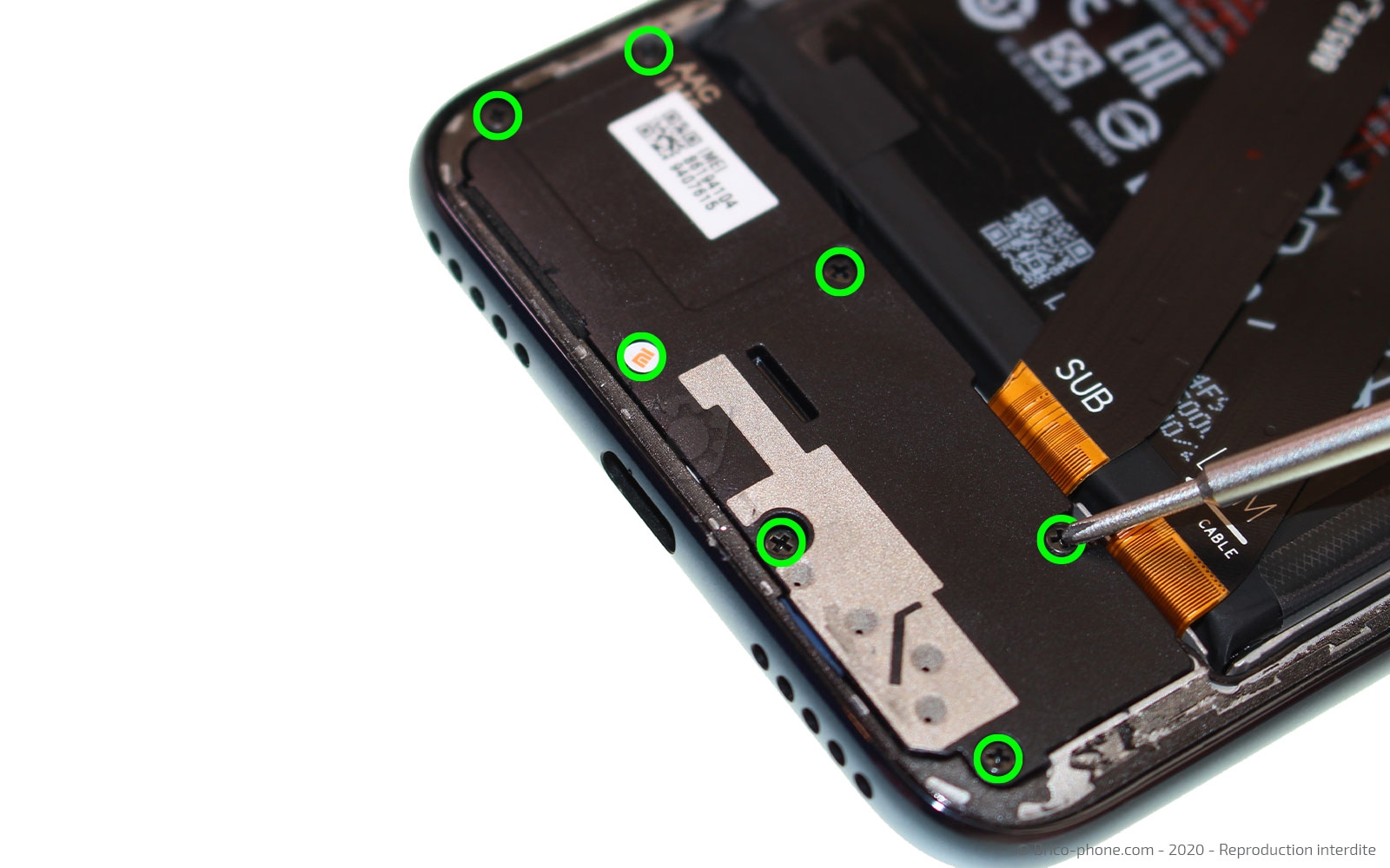 Changement du connecteur de charge sur Mi A3 photo 1