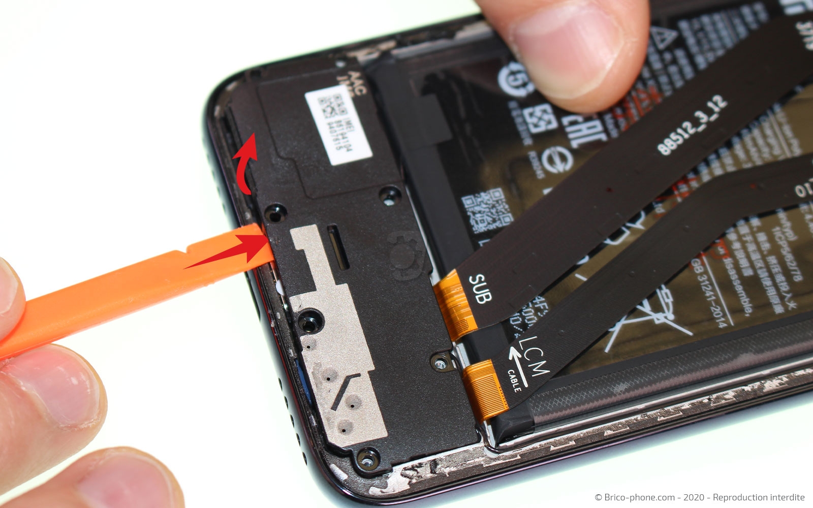 Changement du connecteur de charge sur Mi A3 photo 2