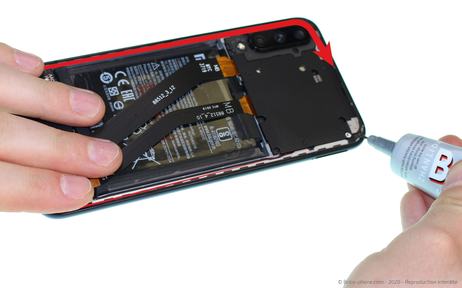 Changement de la vitre arrière sur Mi A3 photo 1