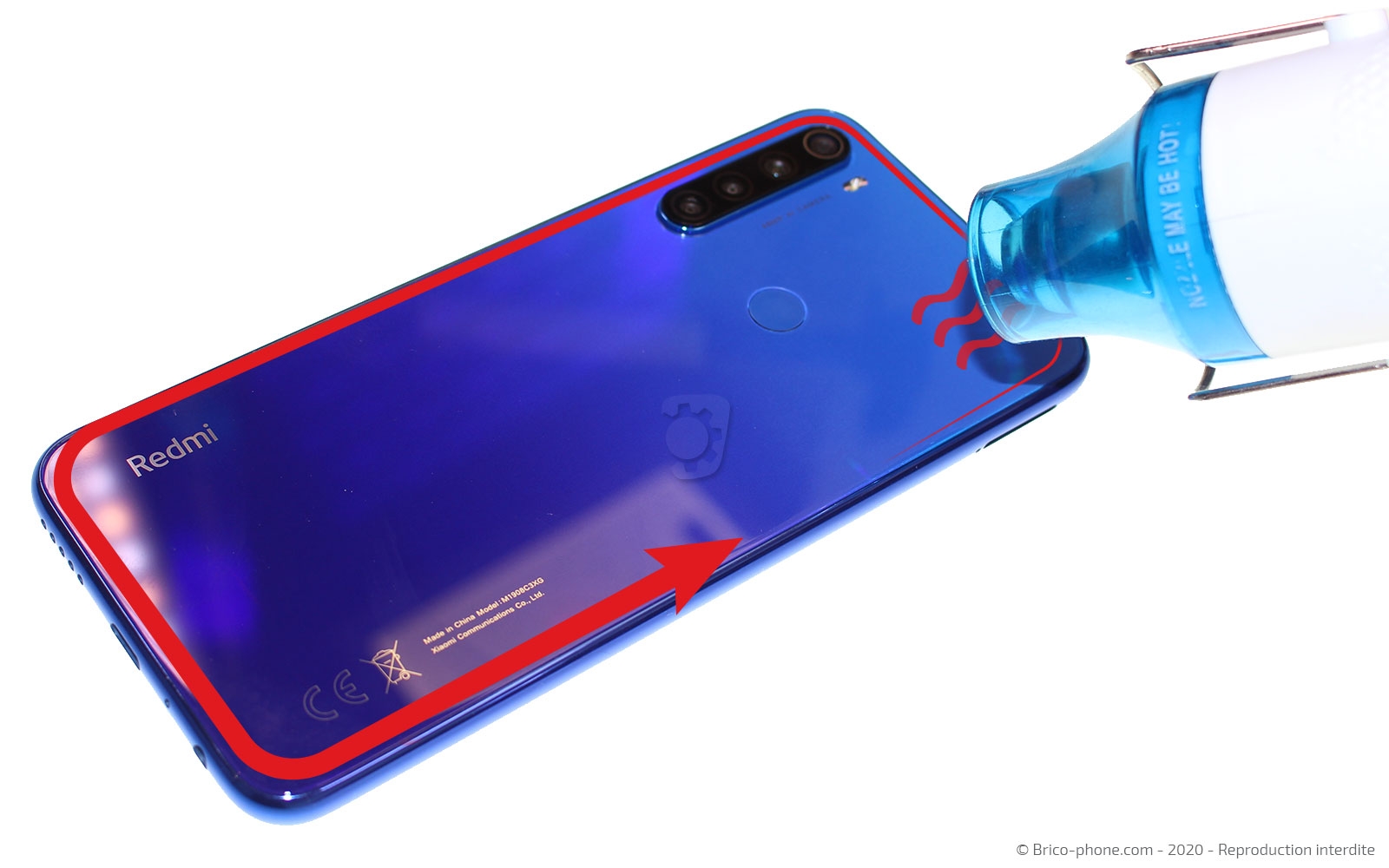 Changement du bloc écran sur châssis sur Redmi Note 8T photo 2