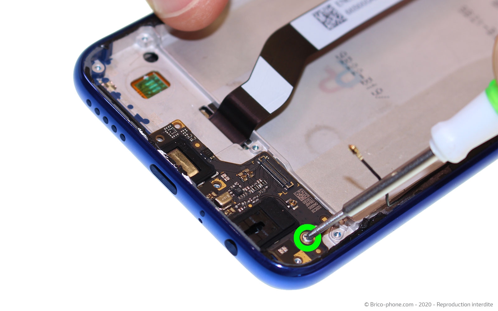 Changement du bloc écran sur châssis sur Redmi Note 8T photo 2