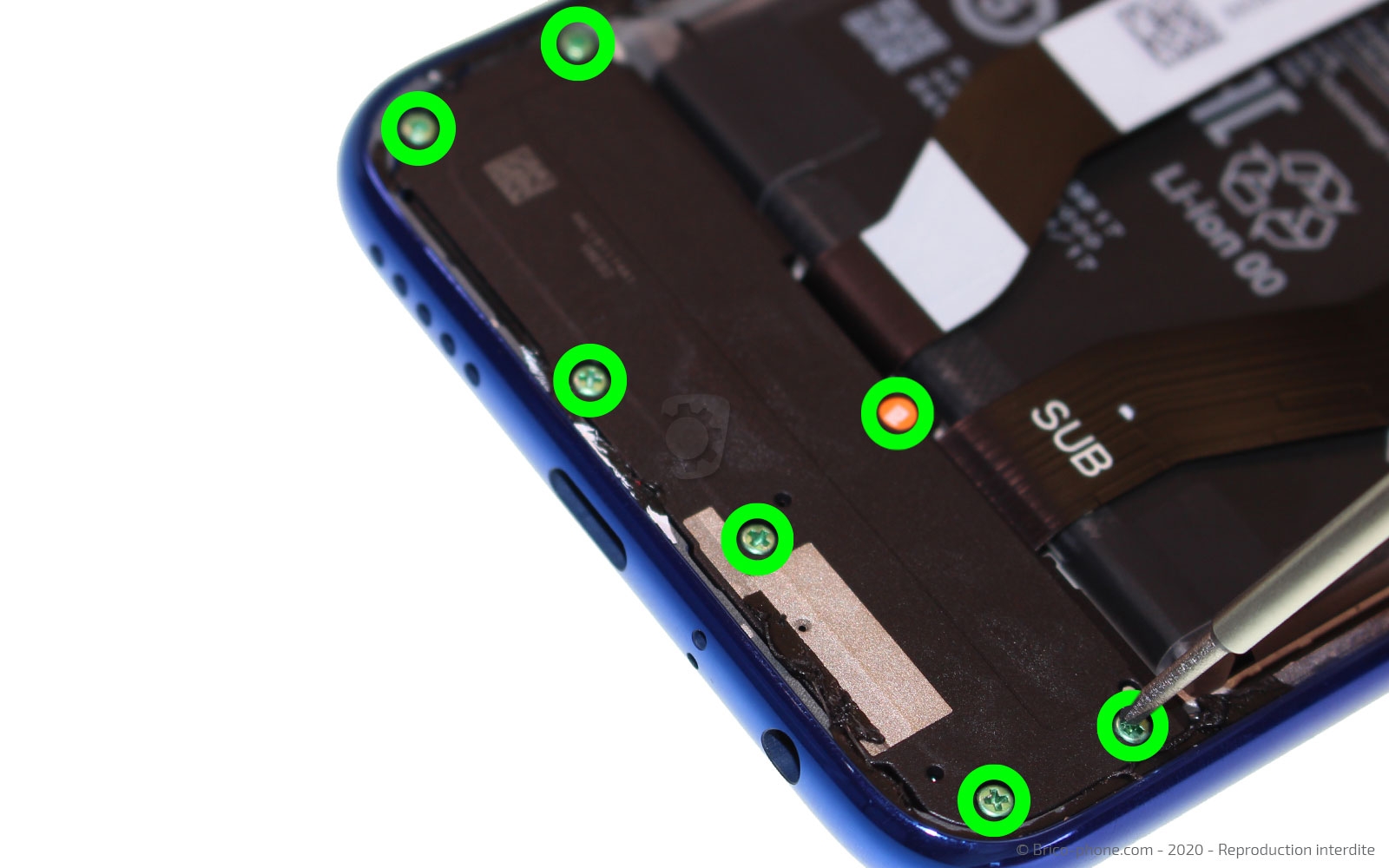 Changement de batterie sur Redmi Note 8T photo 2